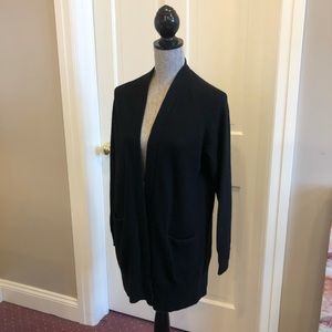 Vince Black Long Sleeve Cardigan Sweater